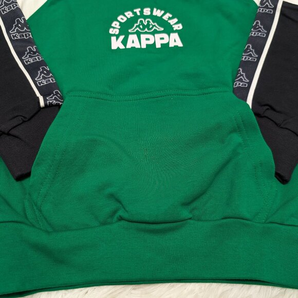 Kappa Unisex Crew Neck Green with White Pullover Loopknit  Sweatshirt NWOT - Picture 6 of 9